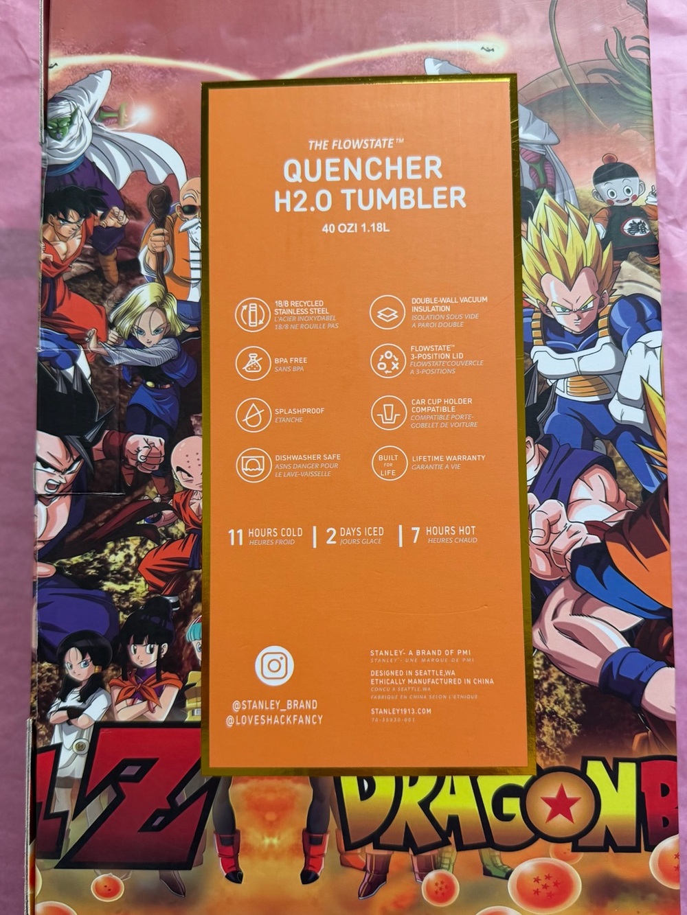 Stanley x Dragon Ball Z Tumbler 40 oz Limited Edition - Picture 5 of 5
